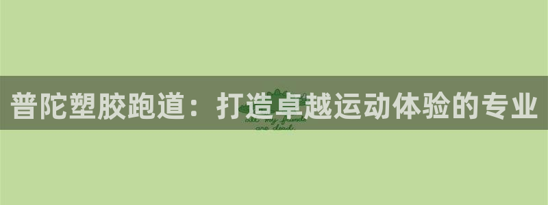 尊龙凯时人生就是搏!官网：普陀塑胶跑道：打造卓越运动体验的专业