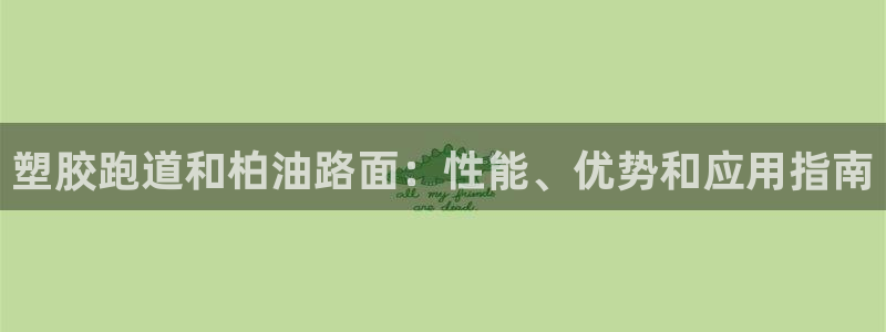 尊龙ag旗舰厅官网·(中国)官方入口：塑胶跑道和柏油路面：性能、优势和应用指南